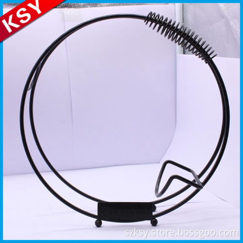 China Alibaba Top Quality Classical Tabletop Metal Wine Bottle Rack Holder For Kitchenware Dinning Room